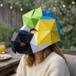 Maschera di pappagallo in papercraft 3D