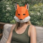 Masque de renard en papercraft 3D