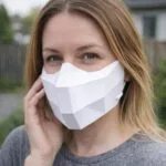 Polygonal papercraft Halloween mask