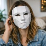 Máscara veneziana em papercraft 3D