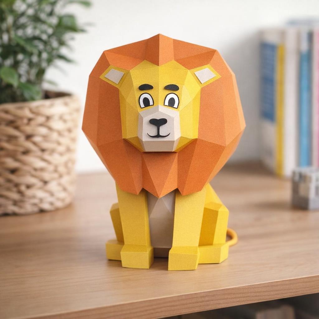 Modèle d'enfant de lion