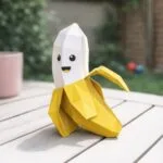 Bananenmodell für Kinder, Papercraft 3D