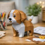 Modello per bambini di cucciolo carino