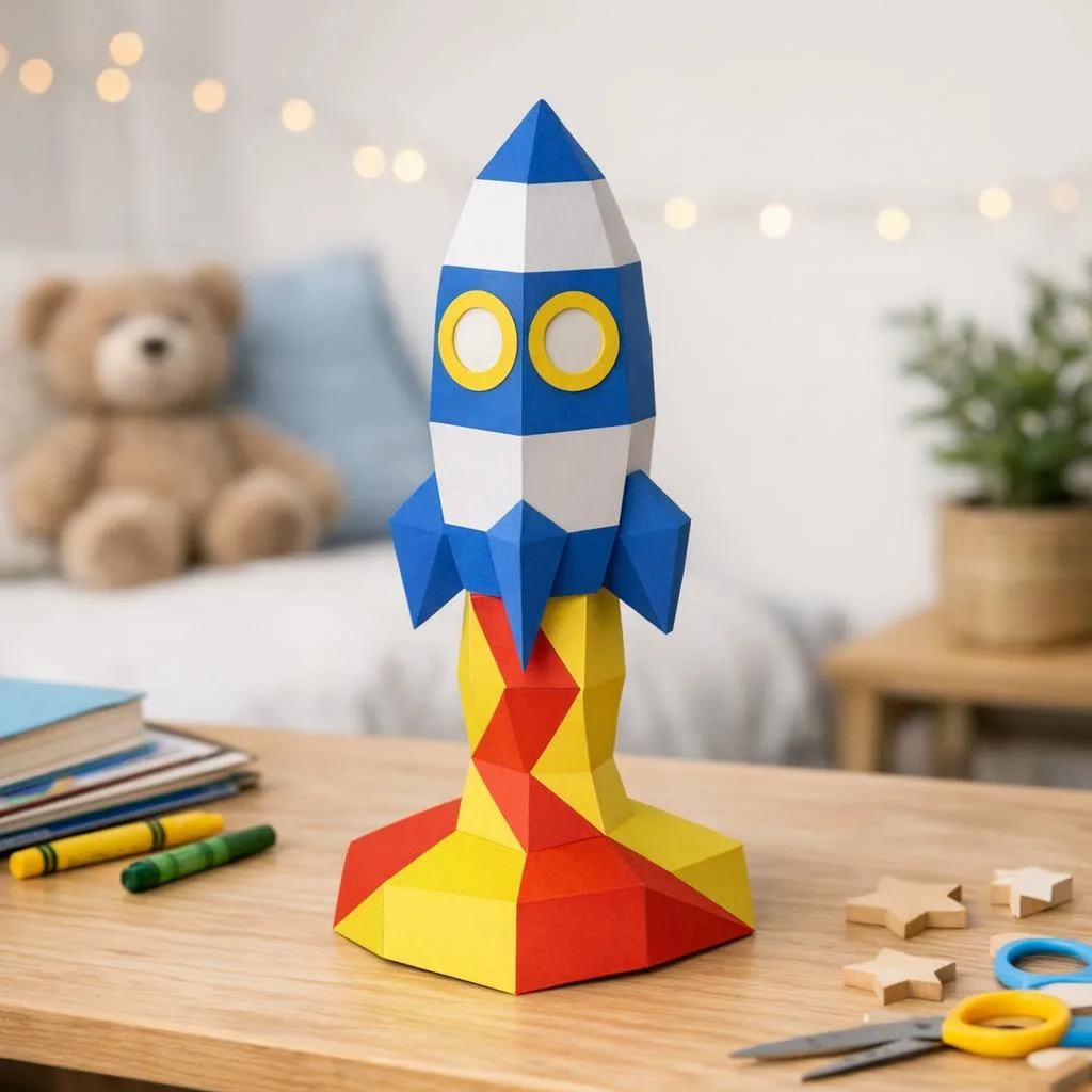 Modello di razzo per bambini