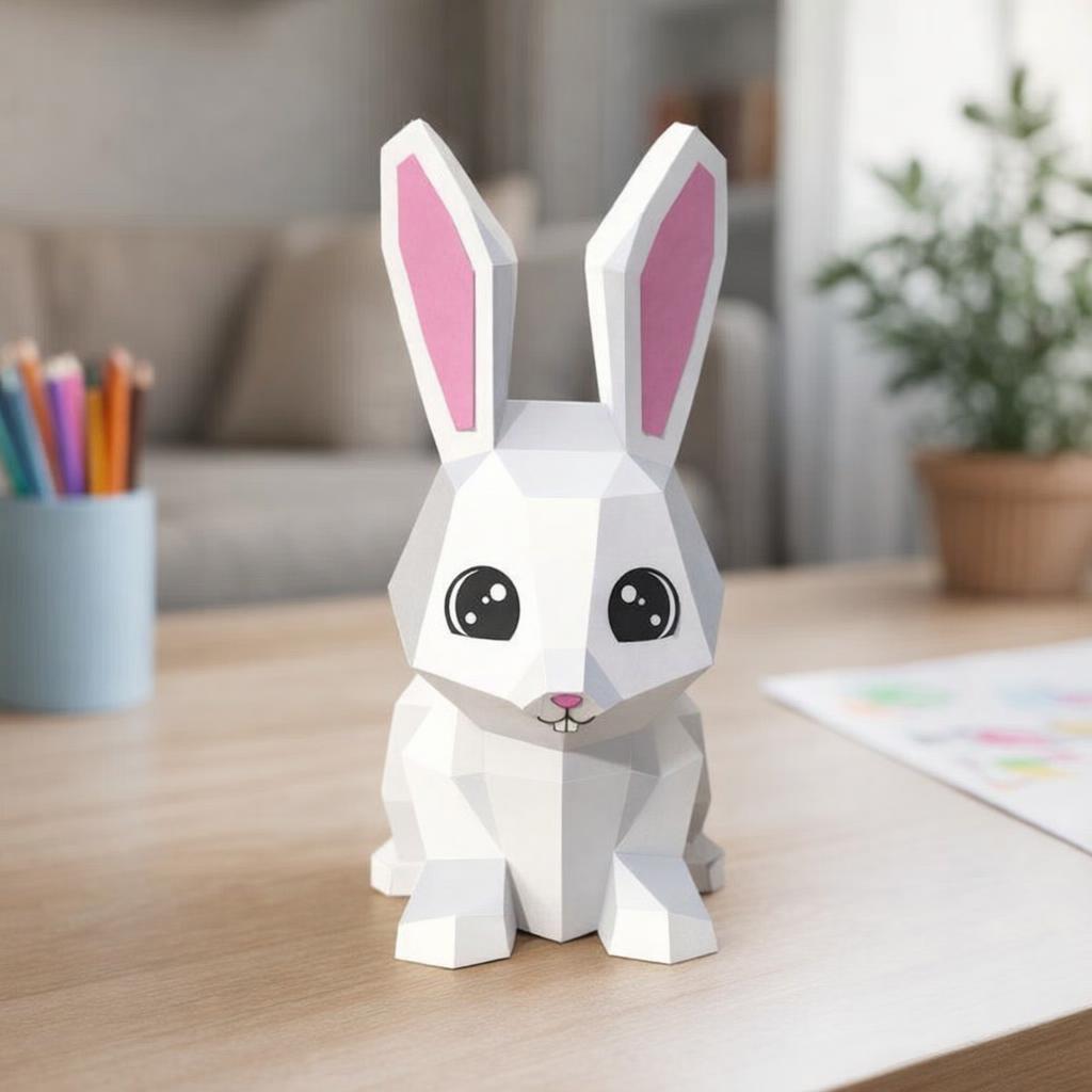 Modèle enfant de lapin mignon