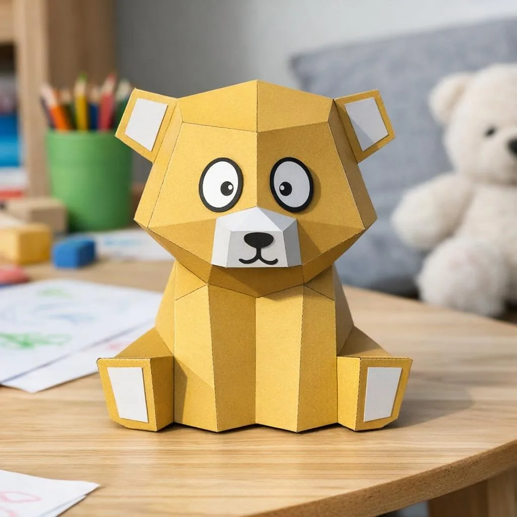 Modelo infantil de urso de pelúcia
