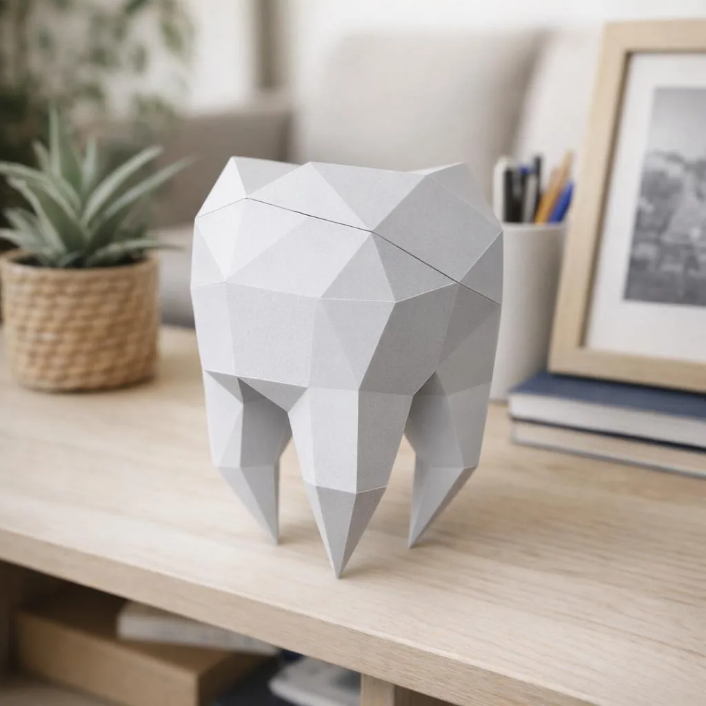 Molar en papercraft 3D