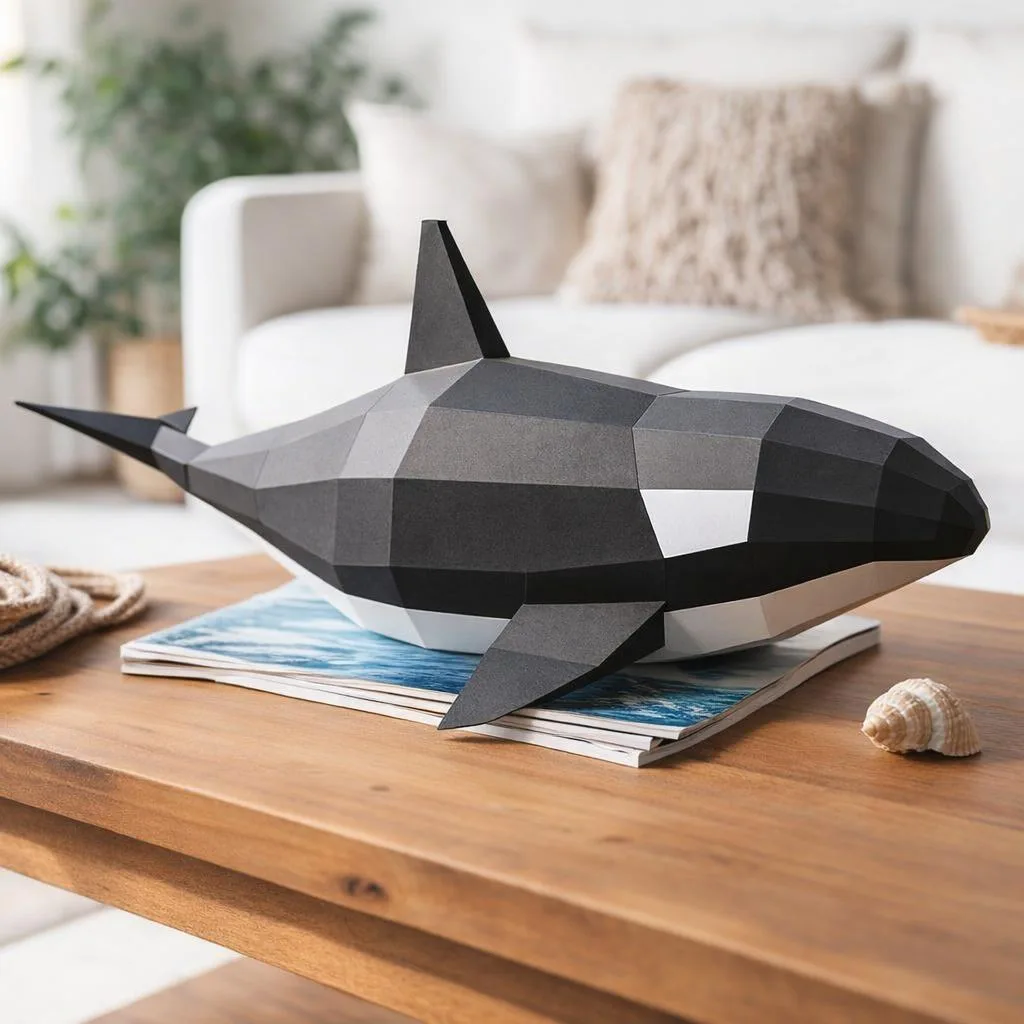 Orca als 3D-Papercraft