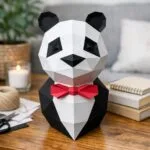 Panda en costume en papercraft 3D