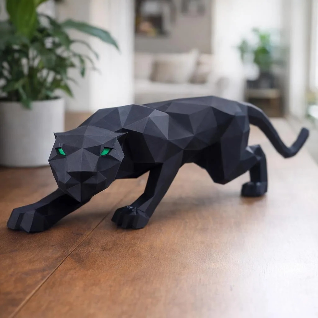 Escultura feminina em papercraft 3D