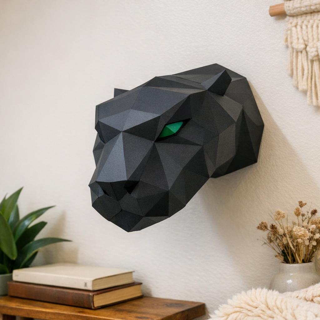 Panthère en papercraft 3D