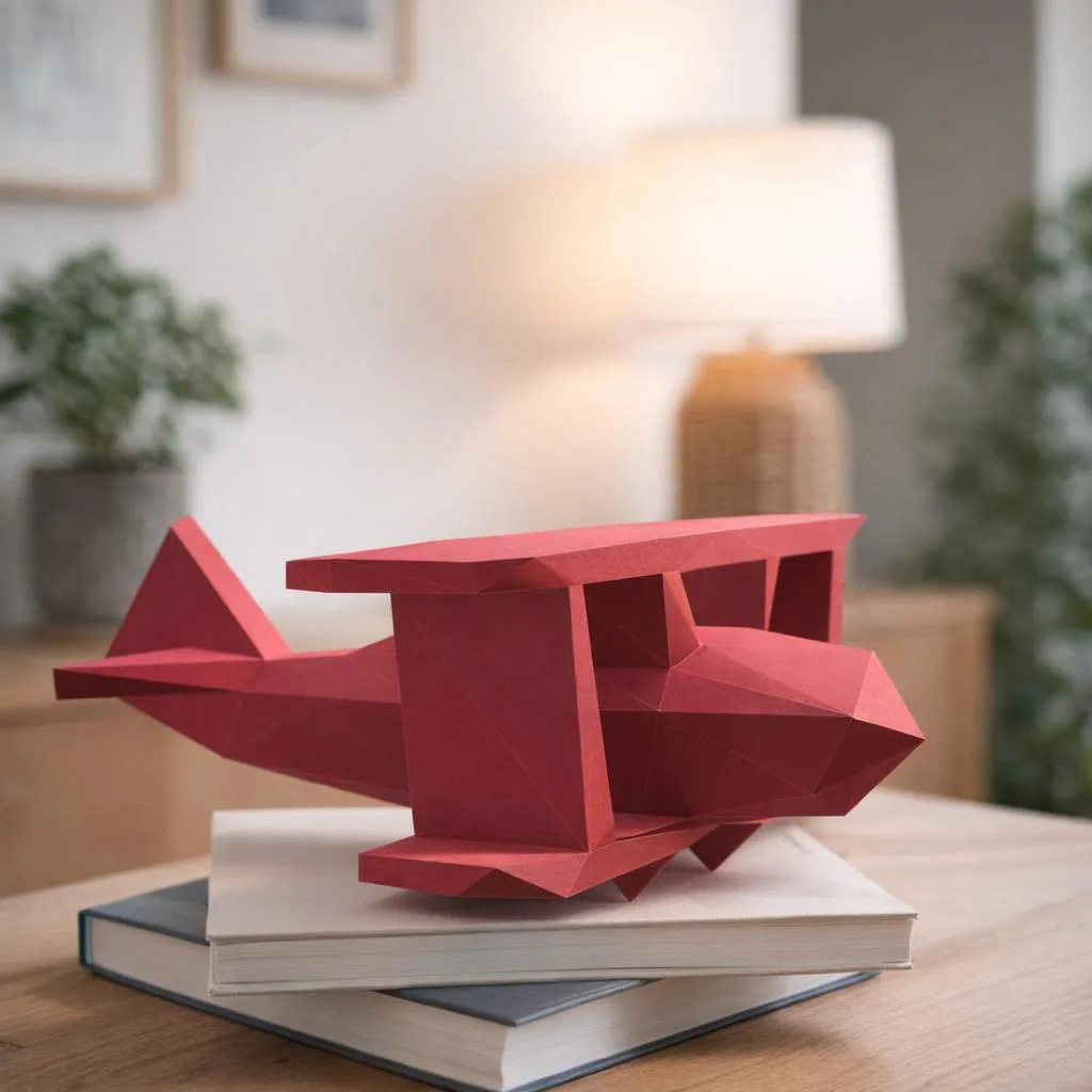 Papercraft Flugzeug in 3D-Origami