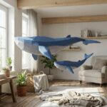 Papercraft baleine en origami 3D