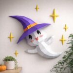 Papercraft bebé fantasma en origami 3D