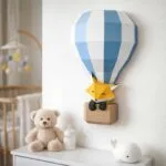 Baby Fox Papercraft in a 3D Origami Hot Air Balloon