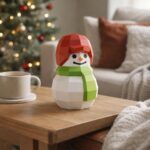 Papercraft bonhomme de neige en origami