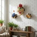 Papercraft Bowser mural en origami 3D