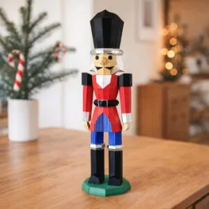 Papercraft casse-noisette de Noël en origami