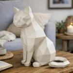 Papercraft chat en origami 3D