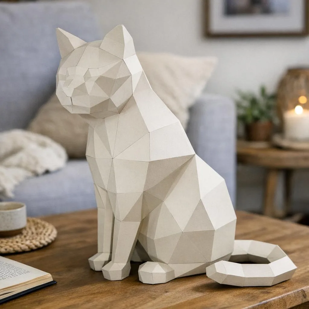 Papercraft combate de conejos en origami 3D