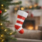 Papercraft chaussette de Noël en origami 3D