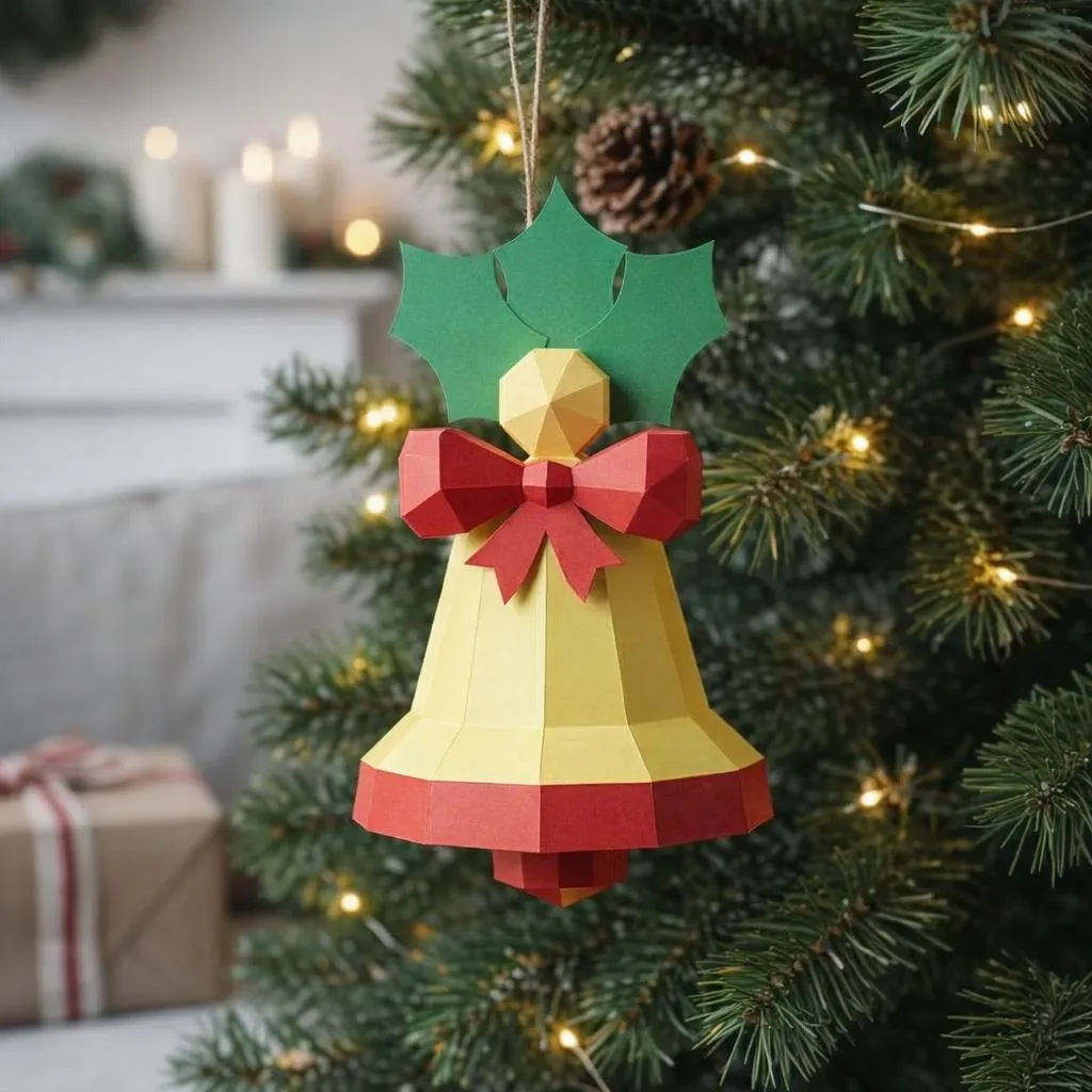 Traineau de Noël en Papercraft 3D