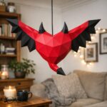 Papercraft Coeur Maléfique en origami 3D