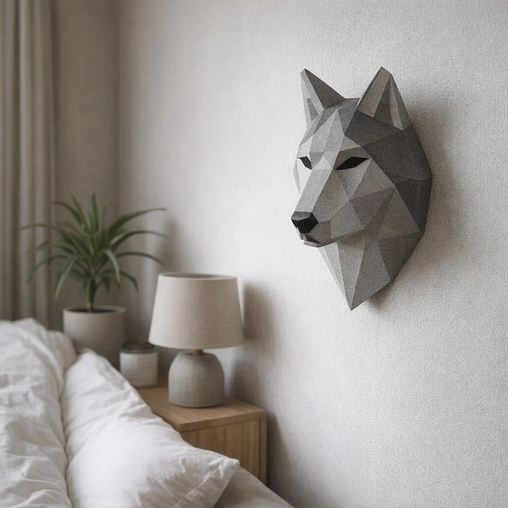 Papercraft de animais selvagens em origami 3D