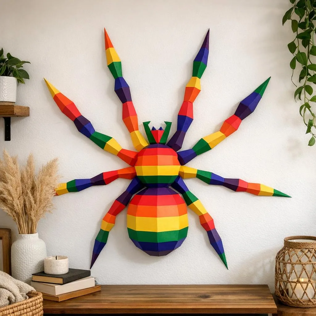 Papercraft d'araignée en origami