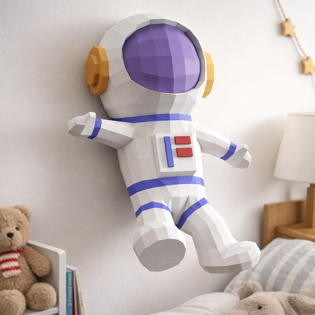 Papercraft d'astronaute en origami 3D