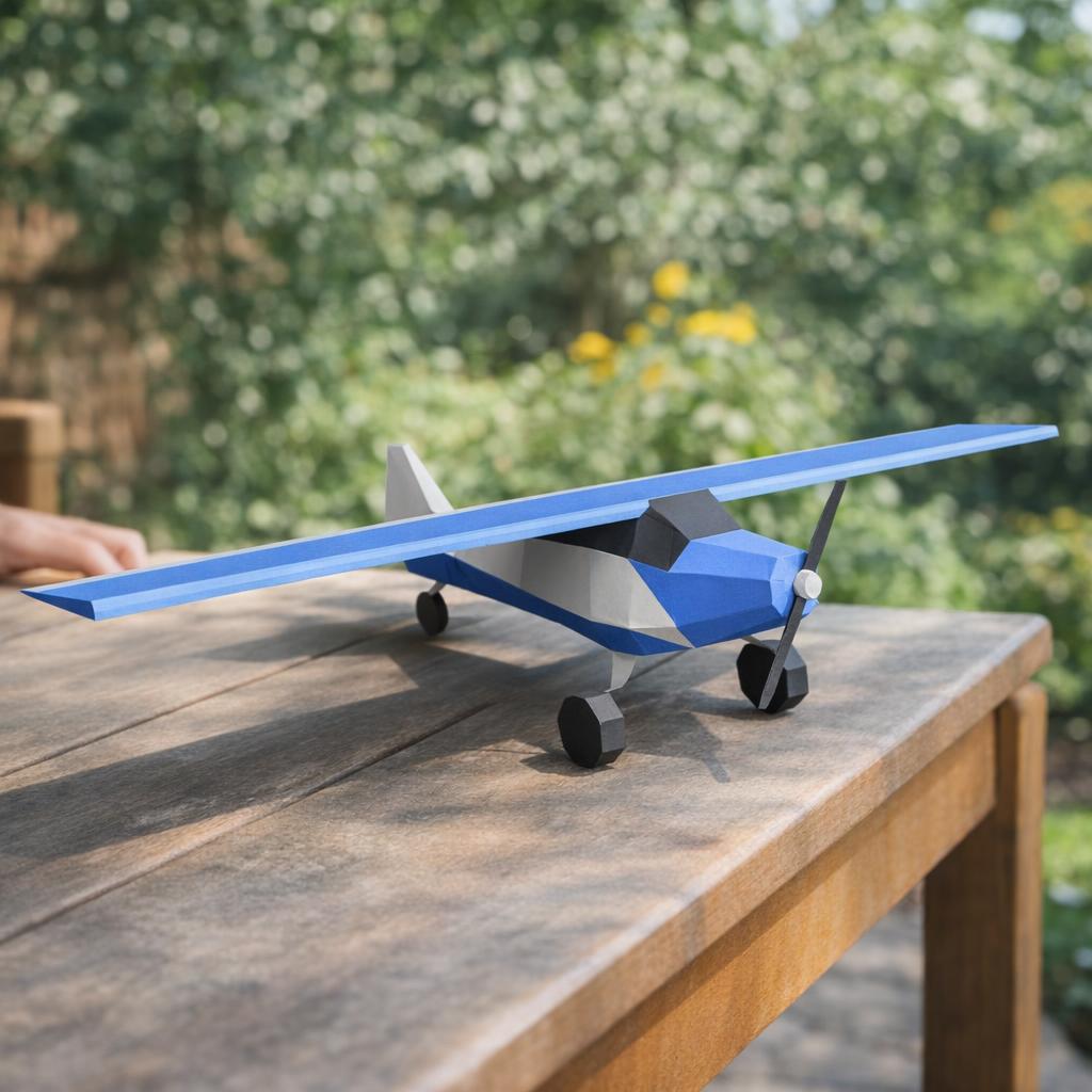 Papercraft avion en origami 3D