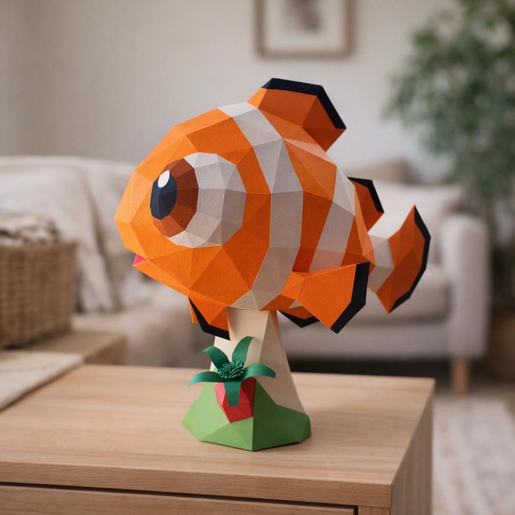Papercraft de bébé Nemo en origami