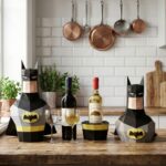 Papercraft de caixa de vinho Batman em origami 3D