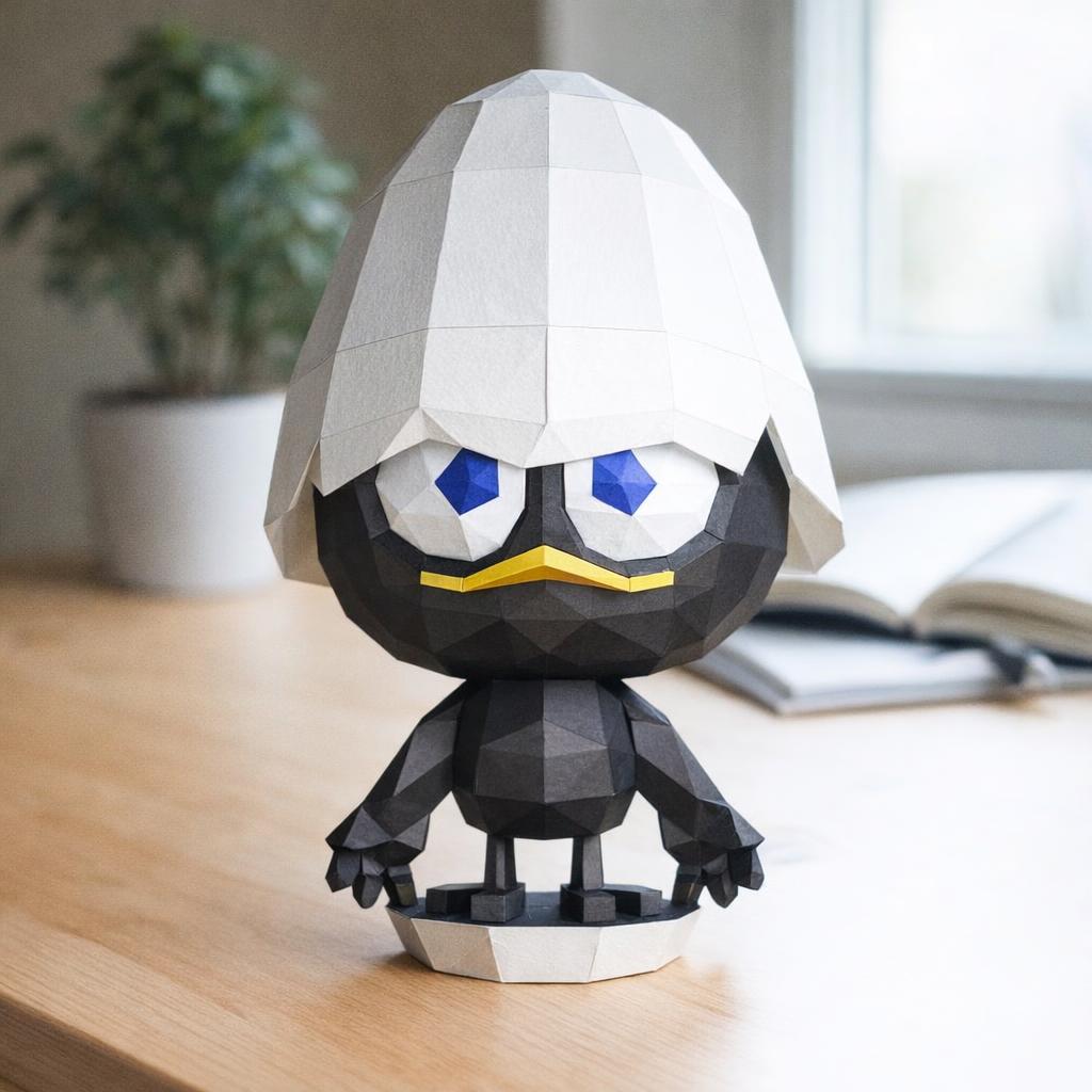 Papercraft de calimero en origami