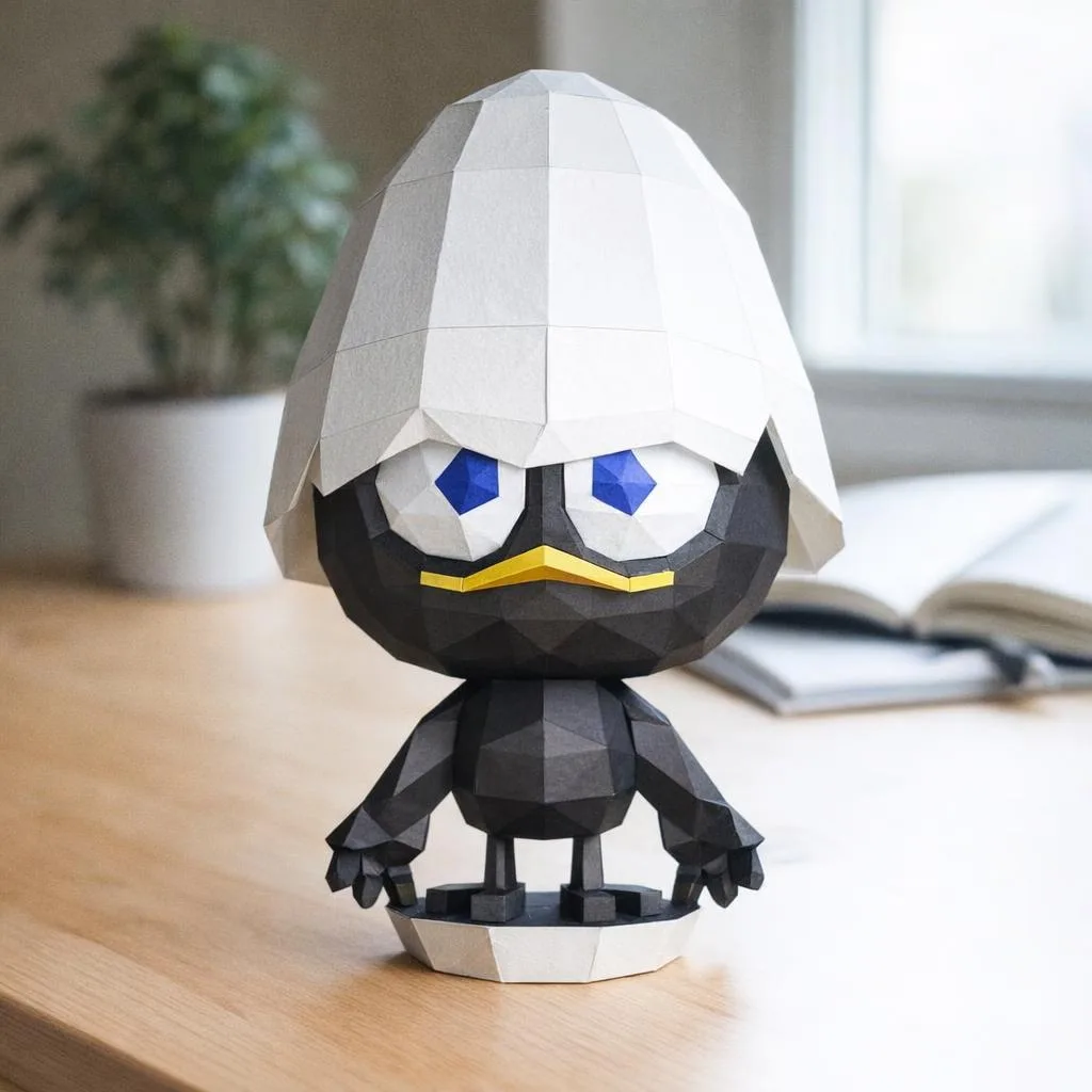 Papercraft de cangrejo en origami 3D