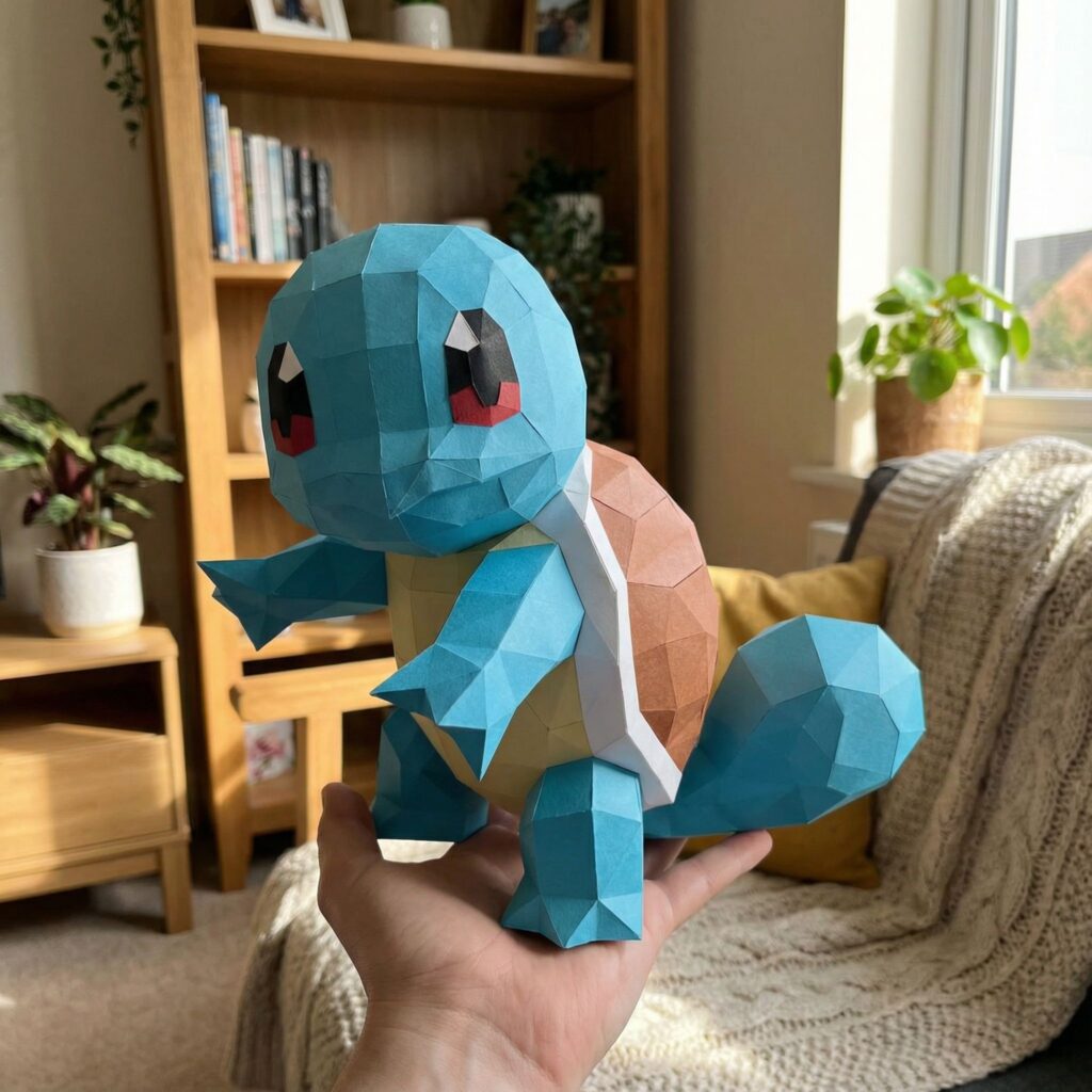 Papercraft de Carapuce en origami