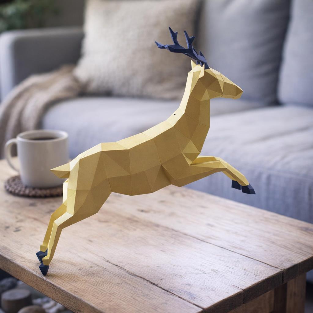 Papercraft de cerf volant en origami 3D