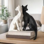 Papercraft di gatto orientale in origami 3D