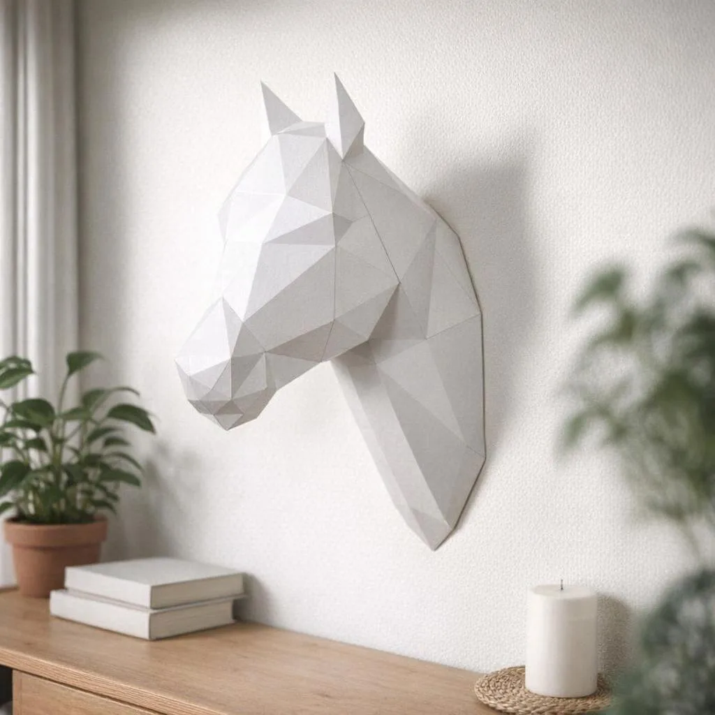 Papercraft di cavallo in origami 3D
