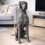 Papercraft de chien allemand en origami
