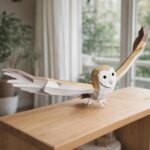 Papercraft de chouette qui vole en origami 3D
