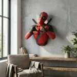Papercraft de Deadpool em origami 3D