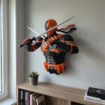 Papercraft de Deathstroke en origami 3D