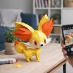 Papercraft di Feunnec Pokémon in origami 3D