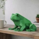 Papercraft di rana in origami 3D