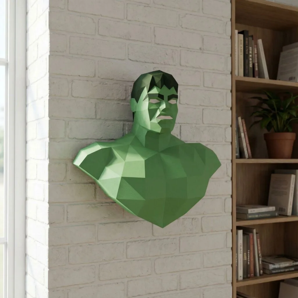 Papercraft de Hulk en origami 3D
