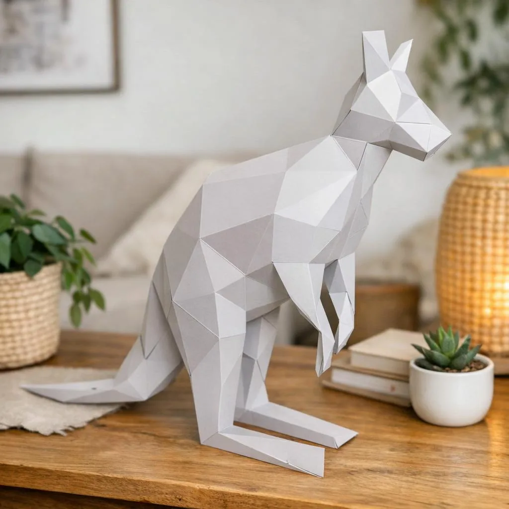 Papercraft do casal de castores em origami 3D