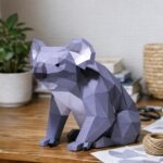 Papercraft de koala en origami 3D