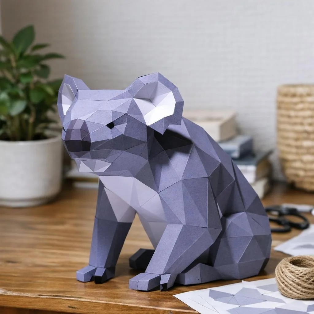 3D-Origami-Papercraft Koala