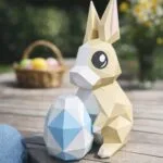 3D-Origami Papercraft Osterhase